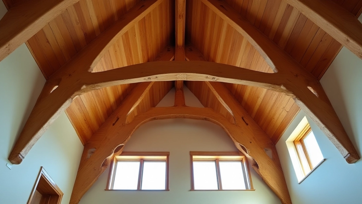 Jakie belki na strop drewniany 10m