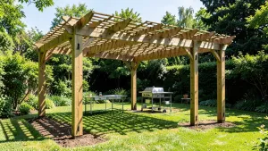 budowa pergoli z drewna