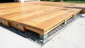 budowa tarasu drewnianego na betonie