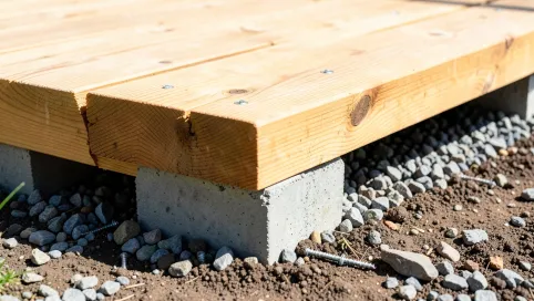 budowa tarasu drewnianego na gruncie