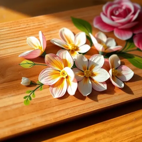 Jak malować kwiaty na drewnie