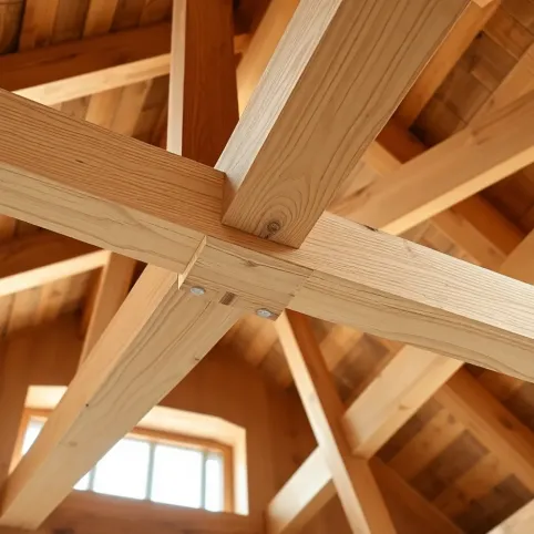 Jaki przekrój belek na strop drewniany
