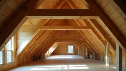 Jakie belki na strop drewniany 9m