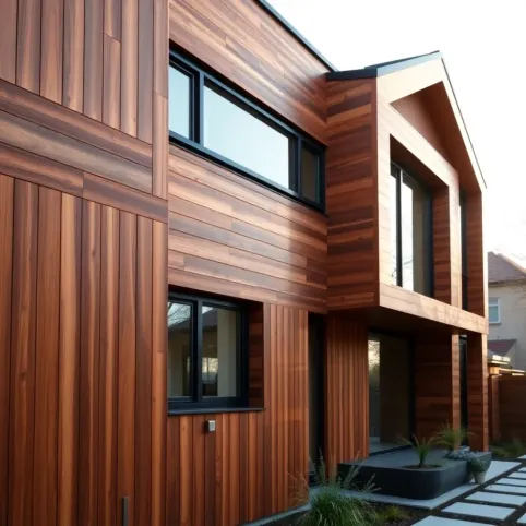Nowoczesne elewacje z drewnem