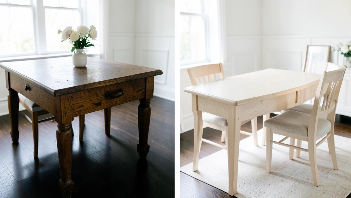 Zmiana koloru drewna z ciemnego na jasny